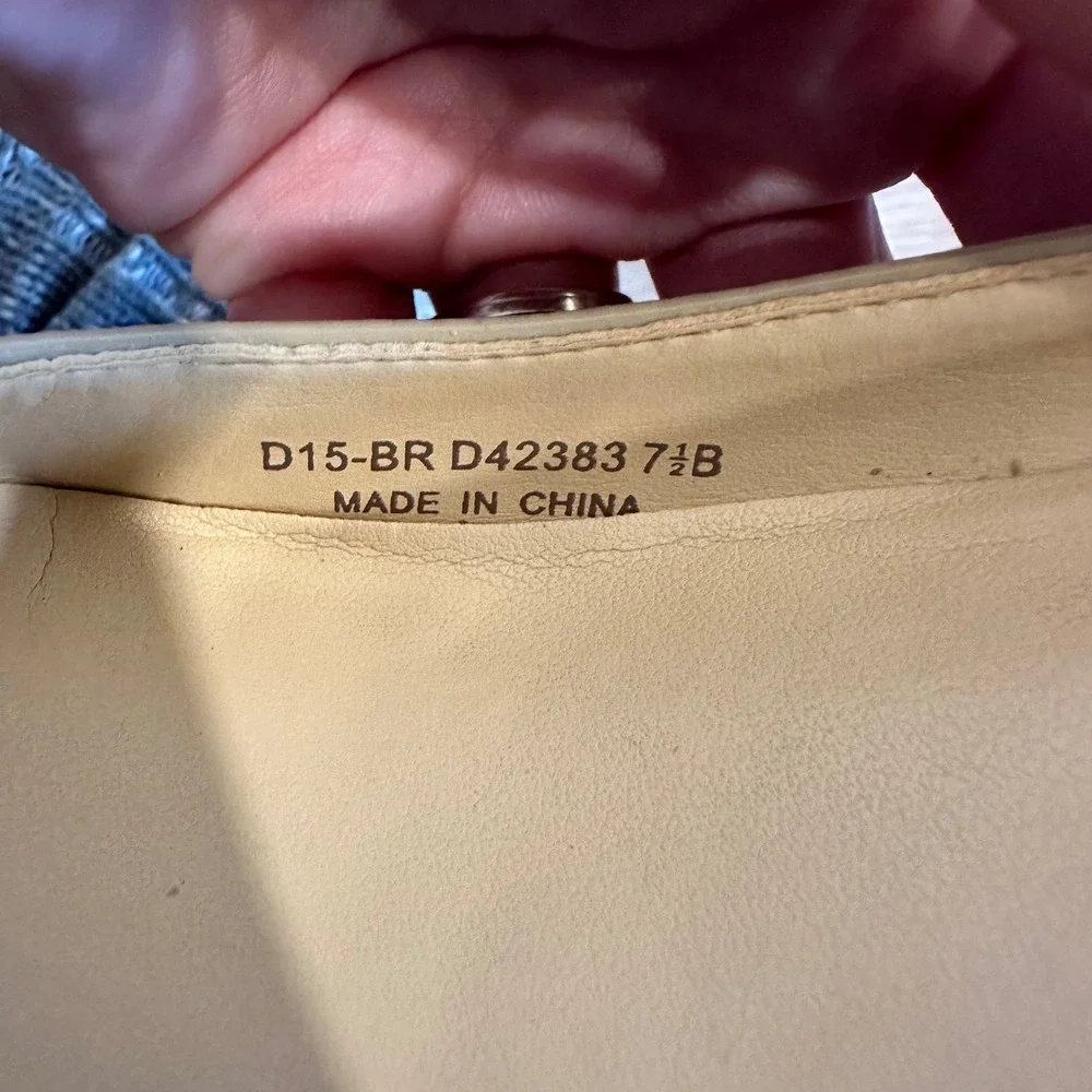 Cole Haan Wedge Pump Womens 7.5 Multi Nude Patent Leather Grand Signature Office